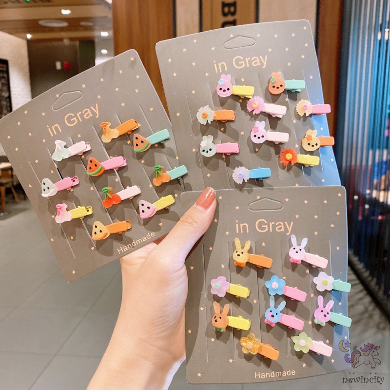 Phụ kiện kẹp tóc hình hoạt hình xinh xắn cho bé gái