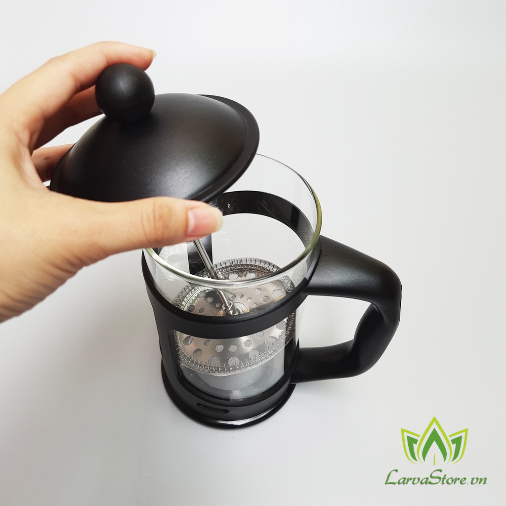 Bình Pha Trà, Cà Phê Thủy Tinh LocknLock French Press 800ml LLG018