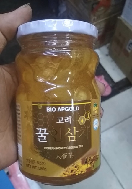 NHÂN SÂM NGÂM MẬT ONG NGUYÊN CHẤT BIO APGOLD HÀN QUỐC