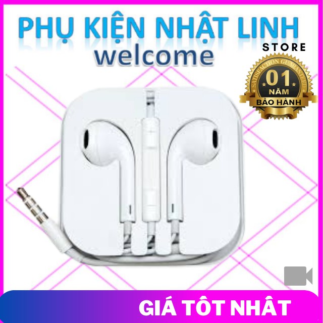 Tai Nghe,Tai Nghe Iphone Chân 3.5m Hàng Chính Hãng Bảo Hành 2 năm tương thich ip 5/6/5s/6p/6s......