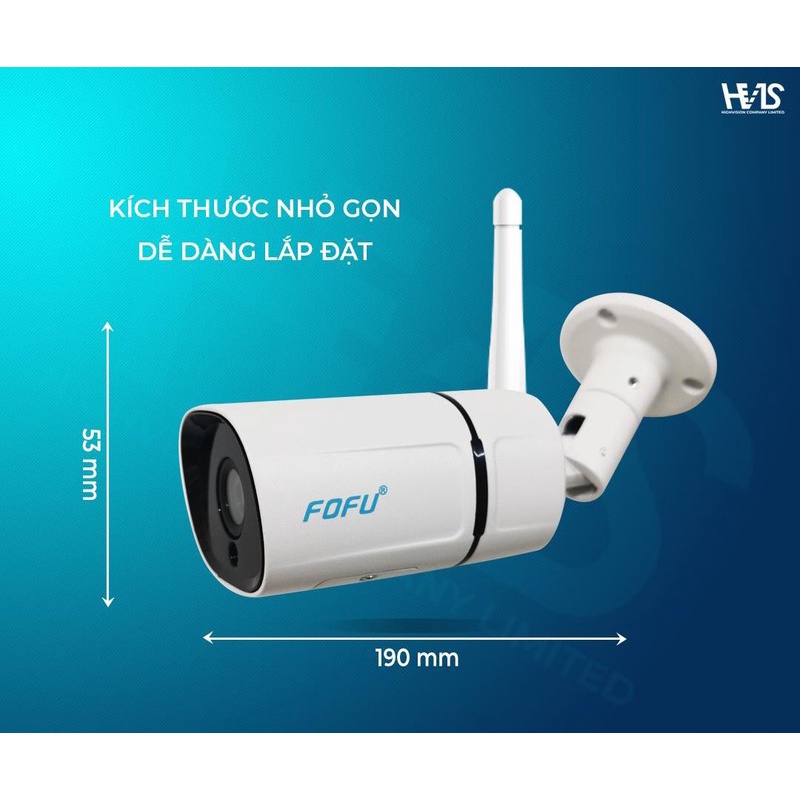 Camera Ngoài trời Fofu chống nước chuẩn 2.0Mp cực nét