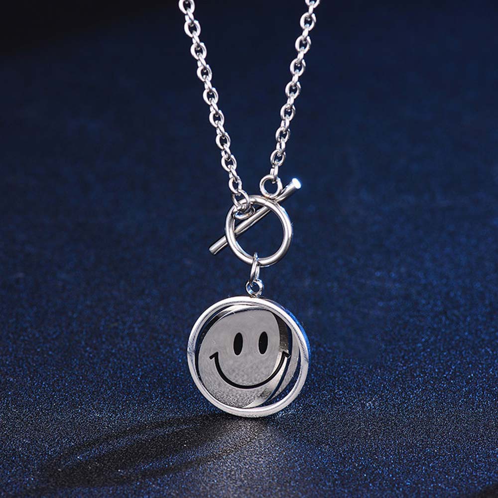 Vòng Cổ Choker Mặt Hình Mặt Cười Phong Cách Hip Hop Thời Trang Cho Nam