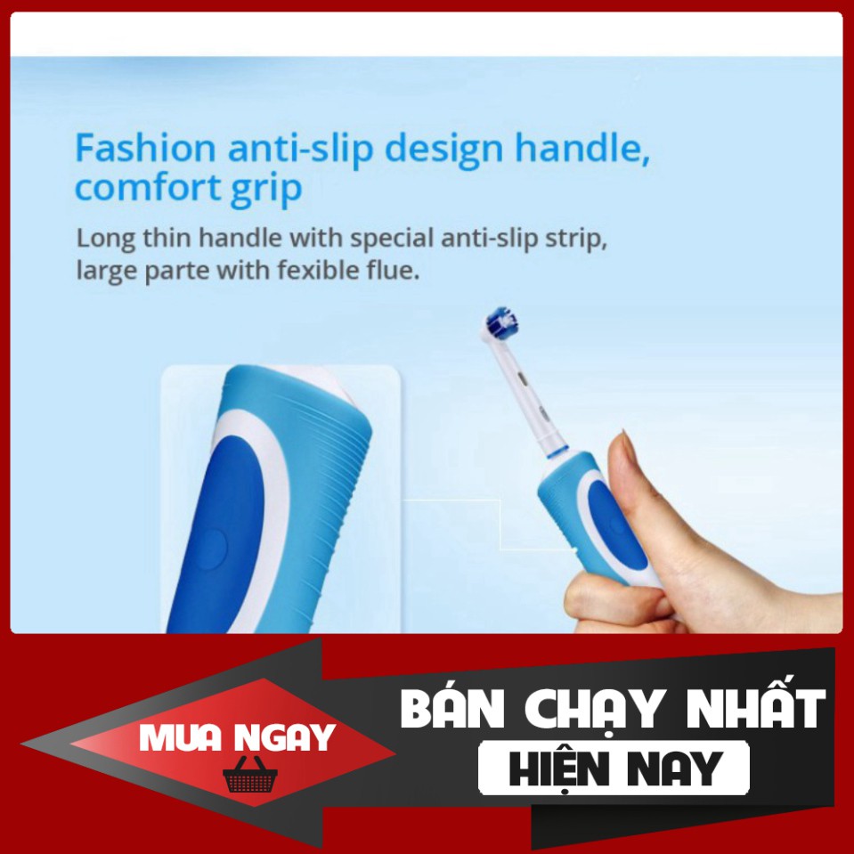 GIÁ GIẬT MÌNH [FREESHIP 70K] Bàn chải điện Oral-B Vitality Plus - Tặng kèm nắp đậy đầu bàn chải GIÁ GIẬT MÌNH