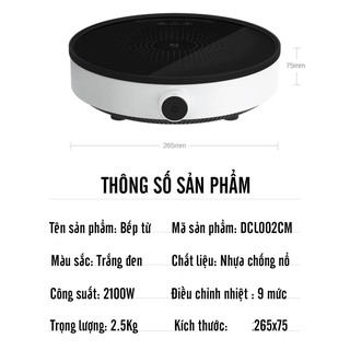 Bếp từ Xiaomi Youth DCl002cm 2100w công suất thực chính hãng - Bếp từ xiaomi DCL002CM
