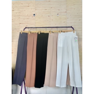 Quần ống rộng khoá sườn