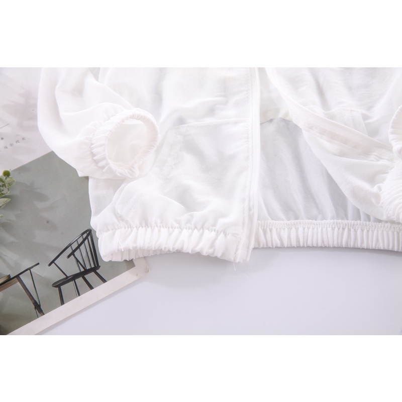 Áo Khoác Chống Nắng Tay Dài Có Khóa Kéo In Họa Tiết Hoạt Hình Kích Thước 80-120cm Thời Trang Mùa Hè Cho Bé