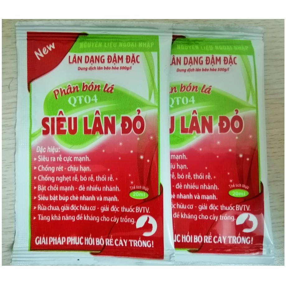 Siêu lân đỏ gói 20ml