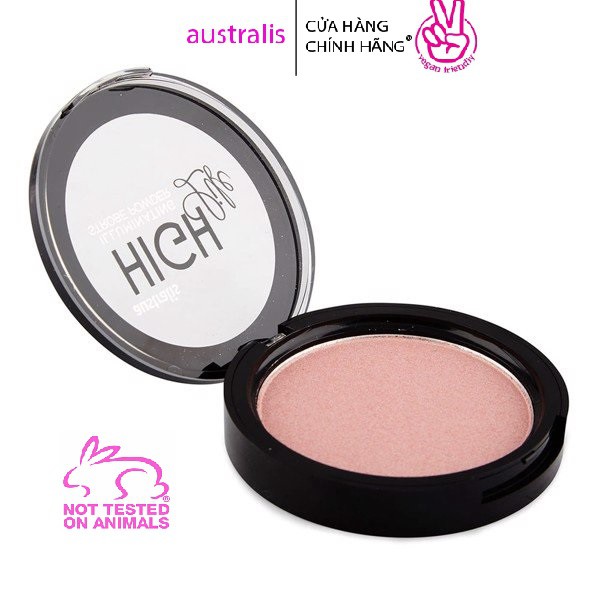 Phấn Highlight Ánh Nhũ Lâu Trôi Australis Phấn Bắt Sáng Màu Vàng Đồng