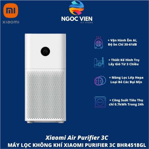 Máy Lọc Không Khí Xiaomi Mi Air Purifier 3C BHR4518GL l Hàng Chính Hãng | Phân Phối Bởi Digiworld l Bảo Hành 12 Tháng