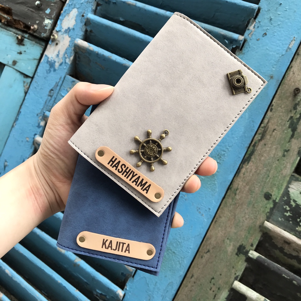 Ví bọc passport handmade Xám Retro + hơn 20 màu khác