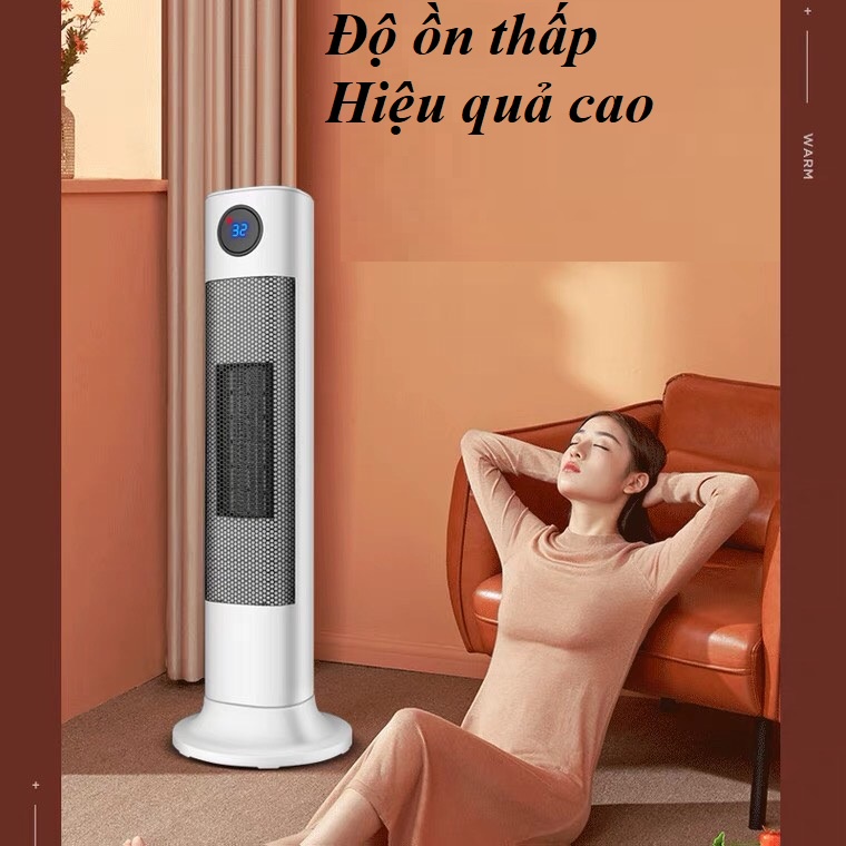 Máy sưởi gốm PTC 2000W thương hiệu Camel Con Lạc Đà - Quạt sưởi PTC 2 chiều có điều khiển từ xa tiện lợi