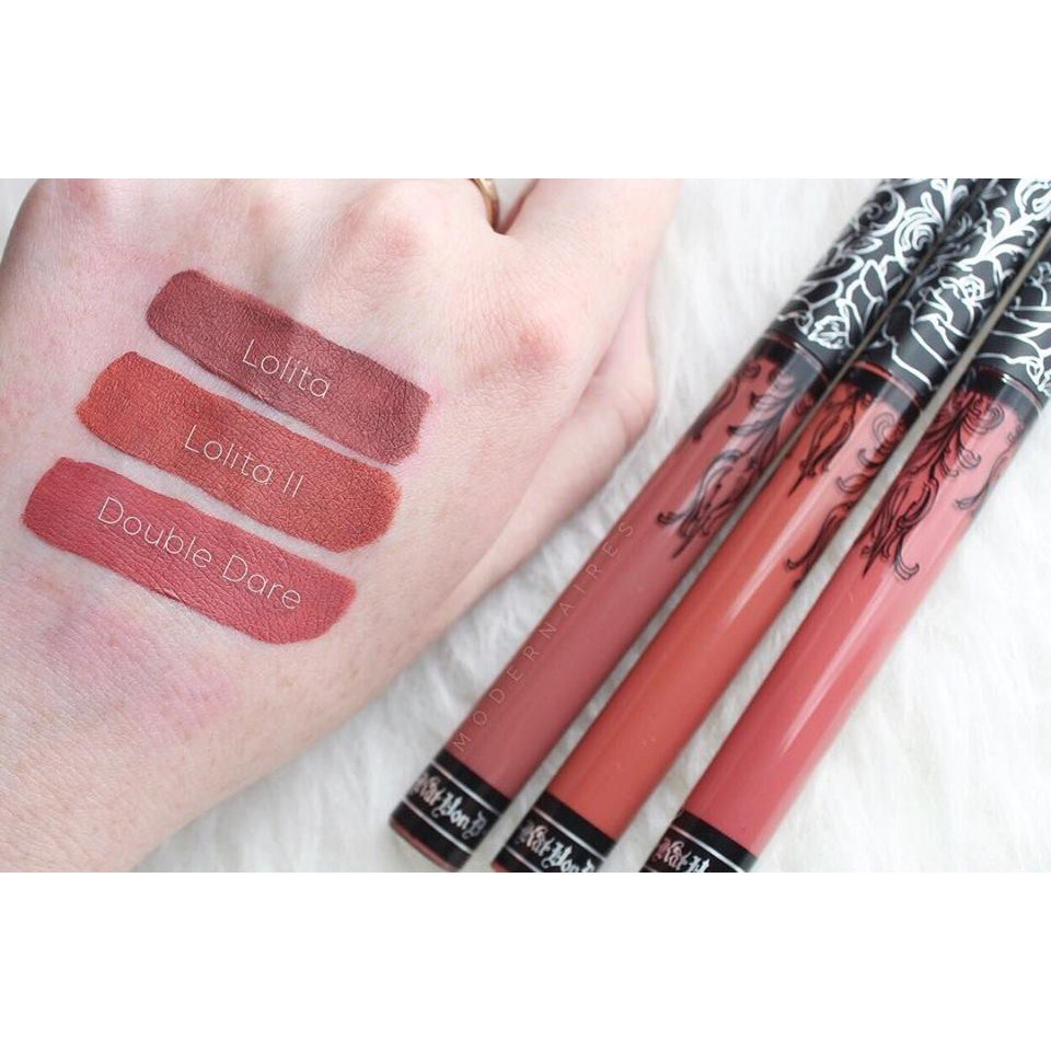 Son Kem Kat Von D Everlasting Liquid Lipstick màu Lolita II, Double Dare, Malice 6.6ml