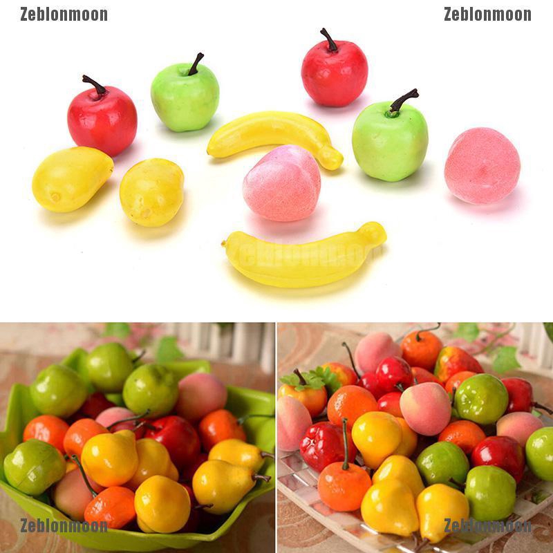 star.vnBộ 10 trái cây nhựa trang trí nhà 3.5-5cm★