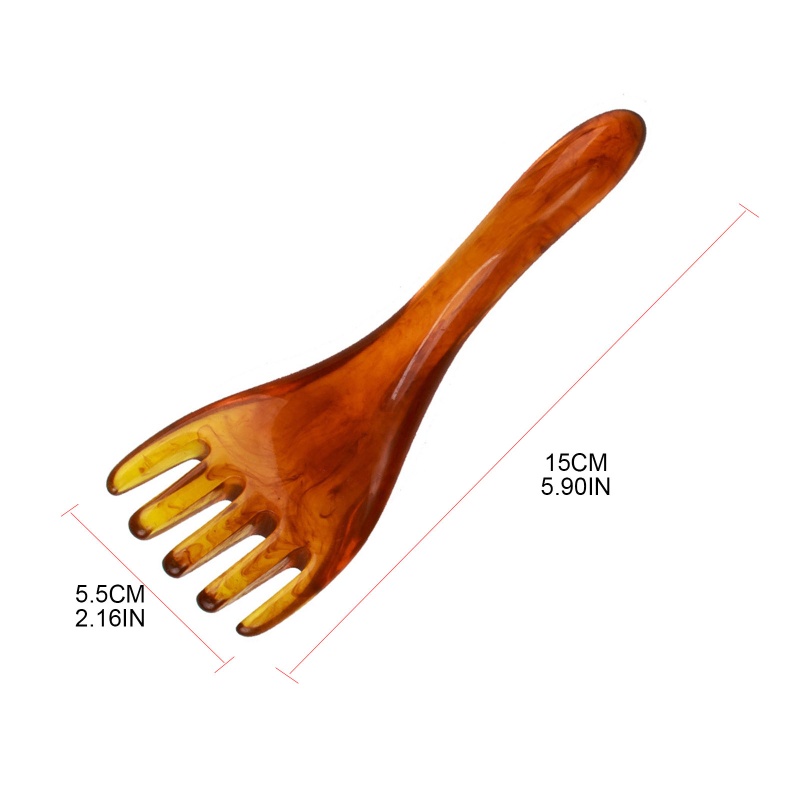 Lược Chải Tóc Massage Da Đầu Giảm Căng Thẳng Hình Chữ Y Bằng Nhựa Resin