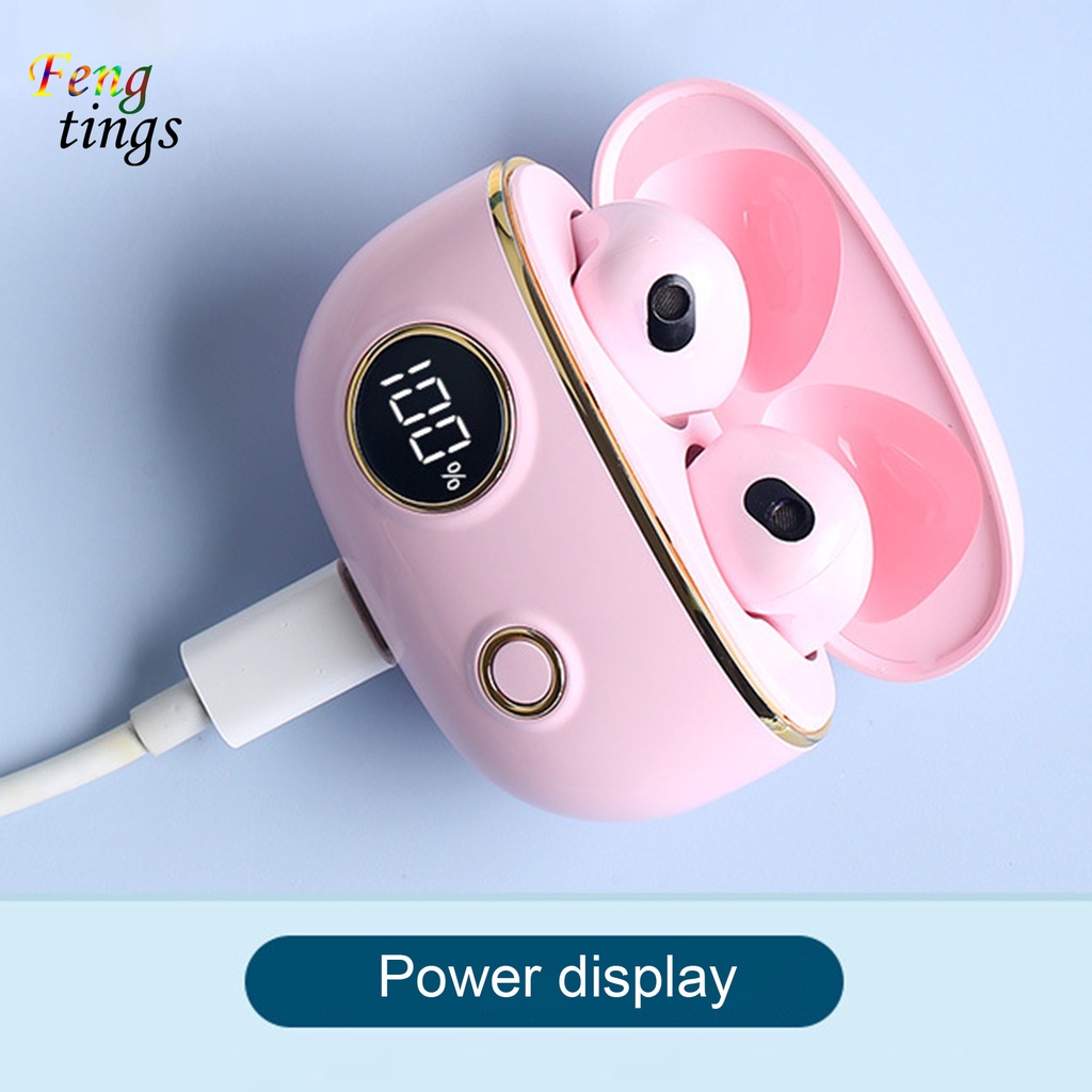 Tai nghe nhét tai không dây bluetooth 5.0 có màn hình LED và phụ kiện