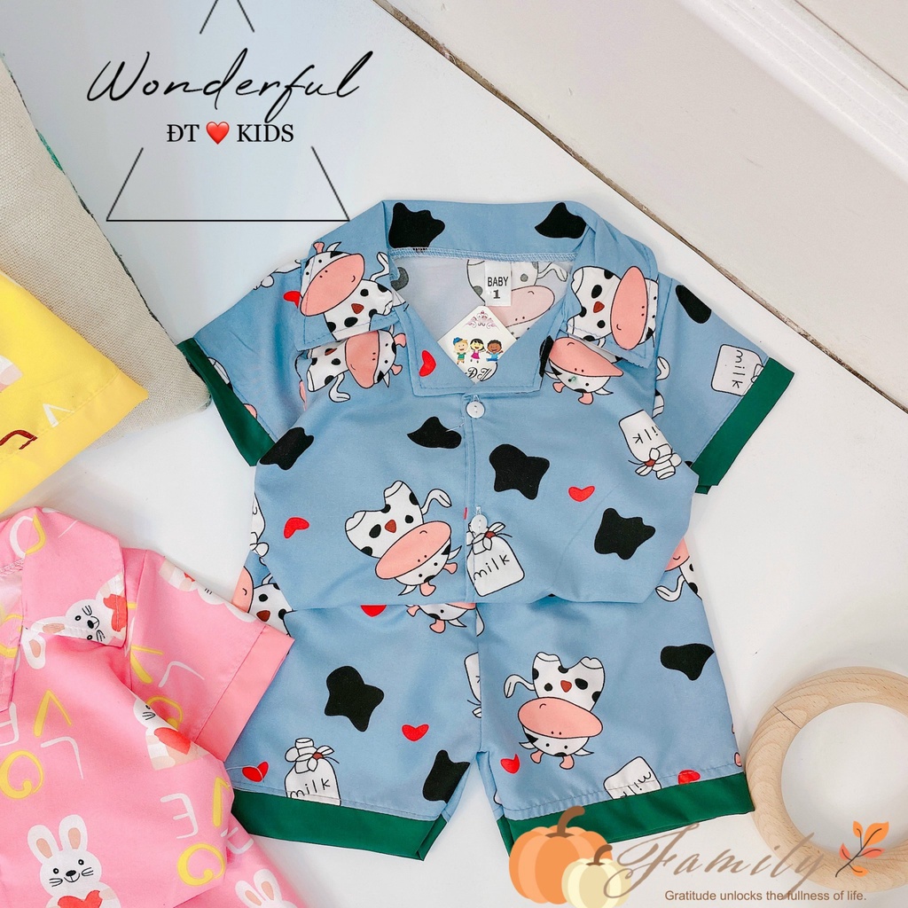 XẢ HÀNG Bộ pizama kate đùi cho bé gái / Đồ bộ bé gái