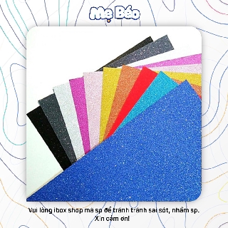 [Tập 10 tờ] Bìa Nhũ A4