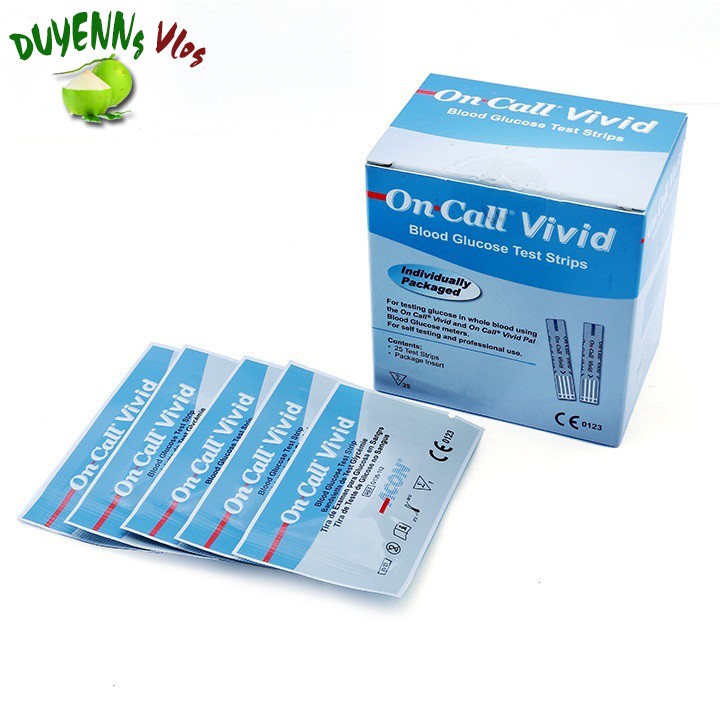 Que thử đường huyết ACON On Call Vivid hộp 25 test