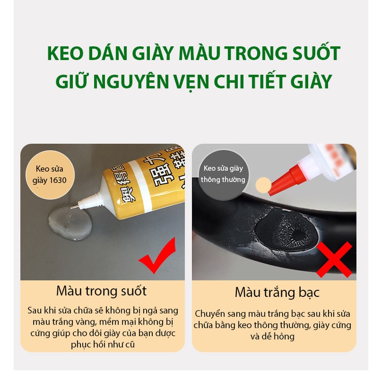 Keo chuyên dán giày thể thao, giày da trong suốt siêu dính dùng nhiệt tiện dụng (Mã 1630)-hotdeal365