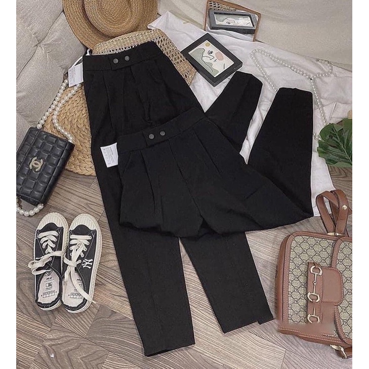 [ Sale lỗ] Quần Tây công sở 2 khuy cúc bấm kèm video mã 011