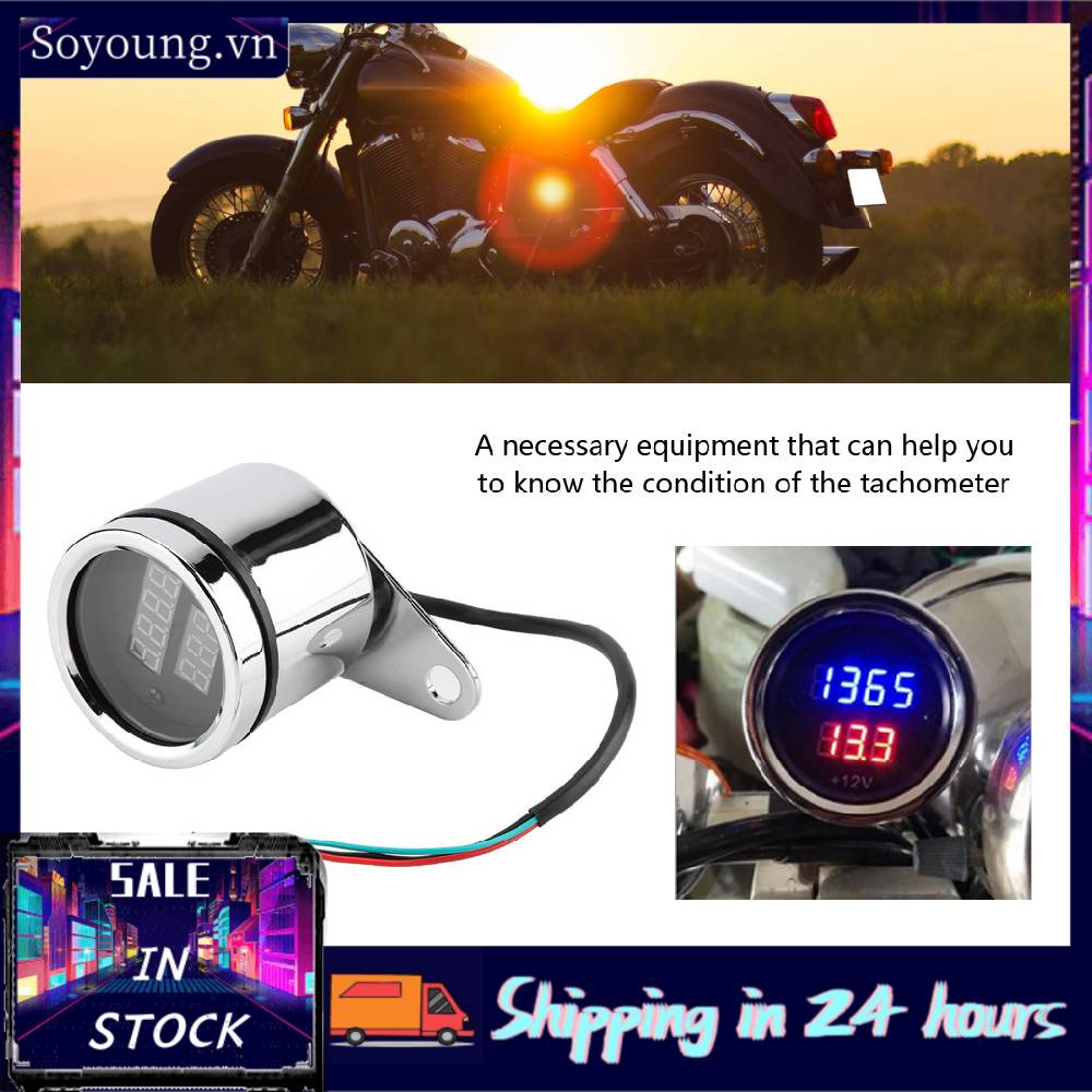 Đồng Hồ Đo Tốc Độ Xe Máy 2 Trong 1