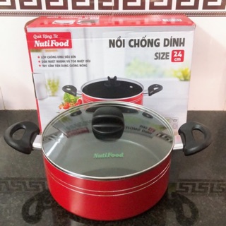 Nồi chống dính 24cm-Quà tặng Nuti