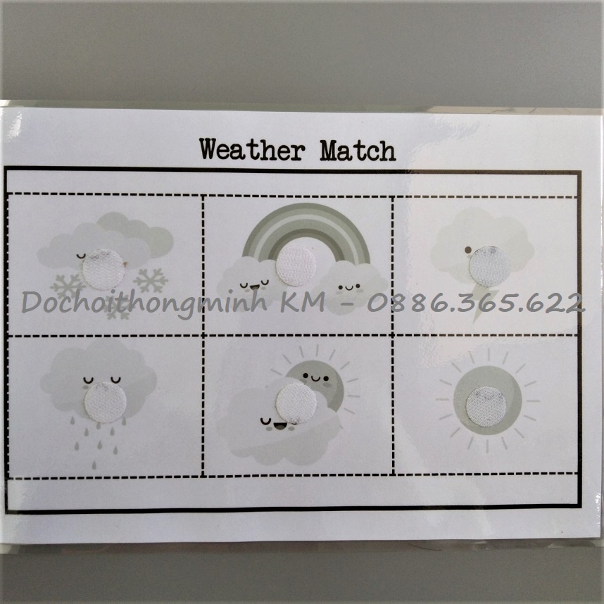 HỌC LIỆU - Matching hình bóng - Hiện tượng thời tiết