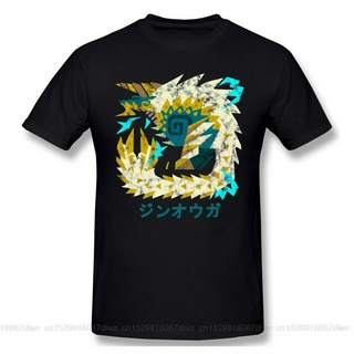 Áo Thun Nam Tay Ngắn In Hình Phong Cách Game World Icebornne Zinogre Kanji Cá Tính