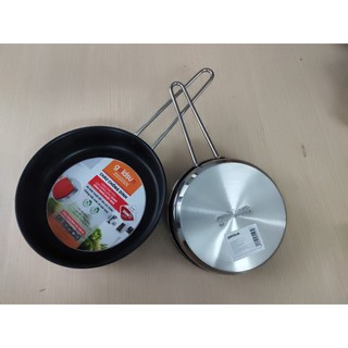 Chảo từ chống dính  inox Goldsun 18cm - ĐẶC TRỊ CHO BẾP TỪ KÉN CHẢO