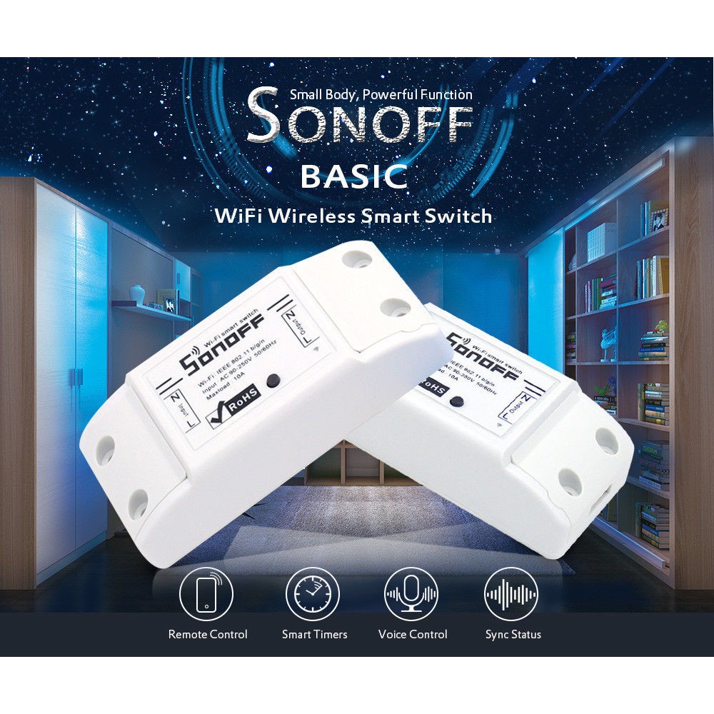 Công Tắc Chuyển Đổi Mini Sonoff Kết Nối Wifi
