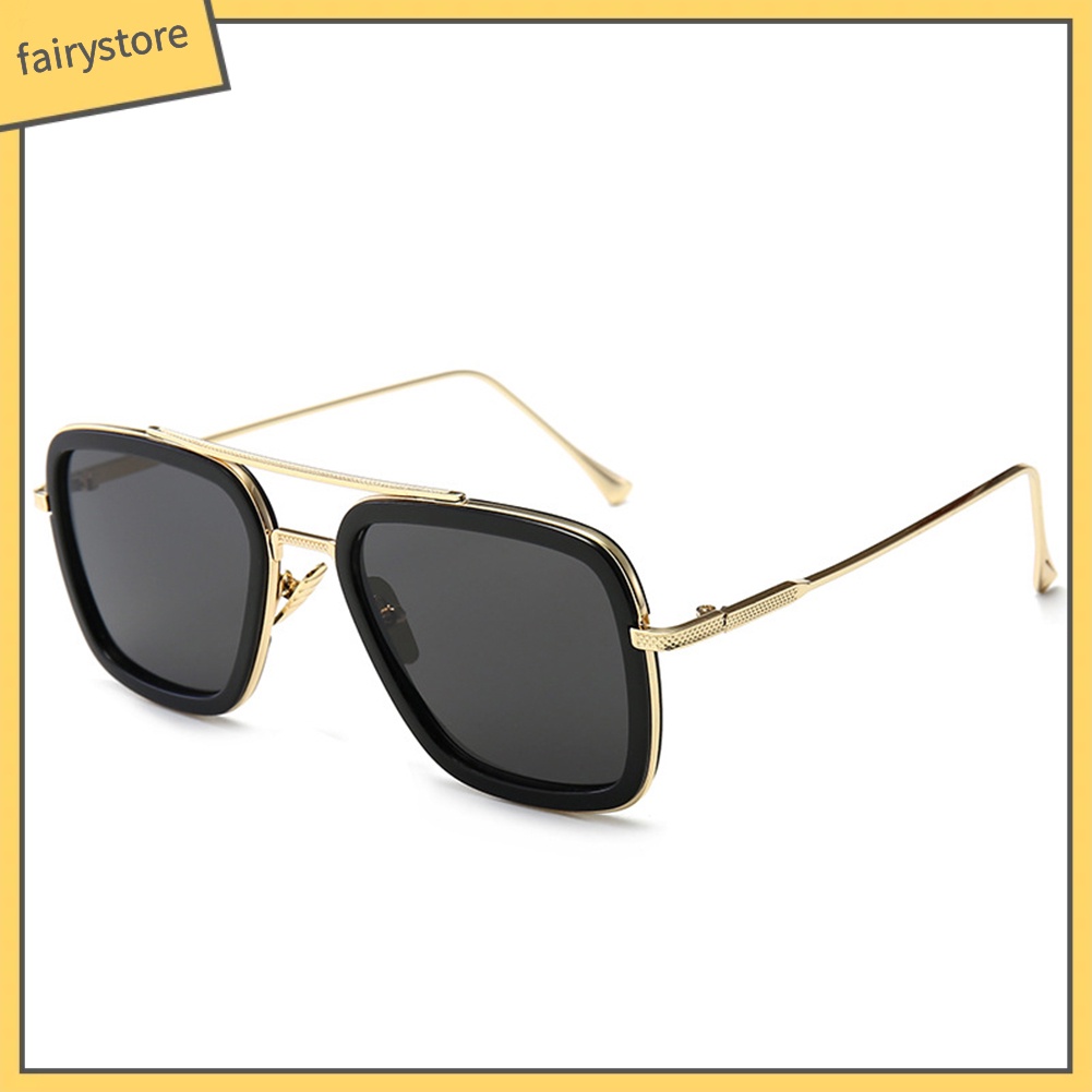 Kính Mát Gọng Kim Loại Phong Cách Retro Cho Nam