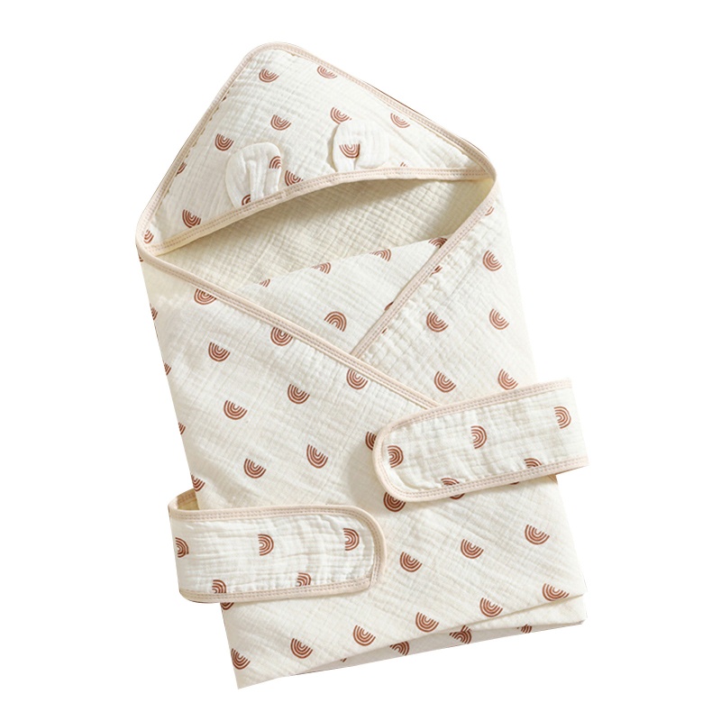Chăn Quấn Em Bé Thoáng Khí In Họa Tiết Dễ Thương