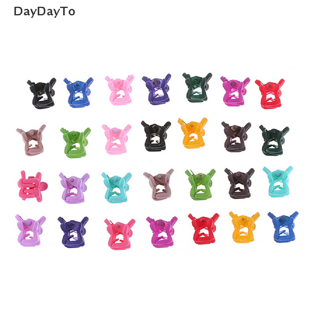 Set 30 Kẹp Tóc Càng Cua Đính Hoa Mini Nhiều Màu Cho Bé Gái