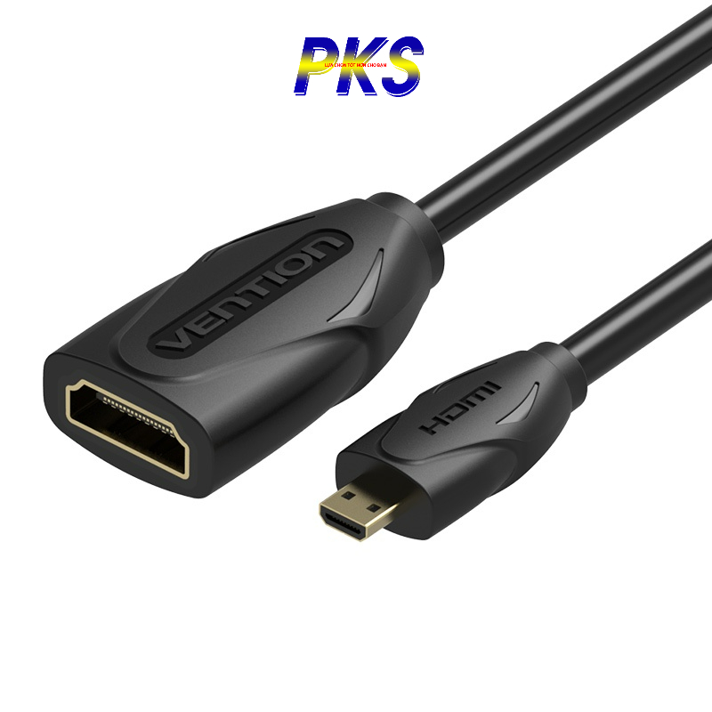 Cáp Micro HDMI to HDMI dài 1m Vention ABBBF cao cấp - Hàng chính hãng