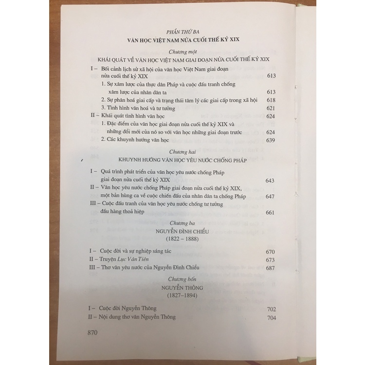 Sách - Văn Học Việt Nam (Nửa Cuối Thế Kỷ XVIII - Hết Thế Kỷ XIX)