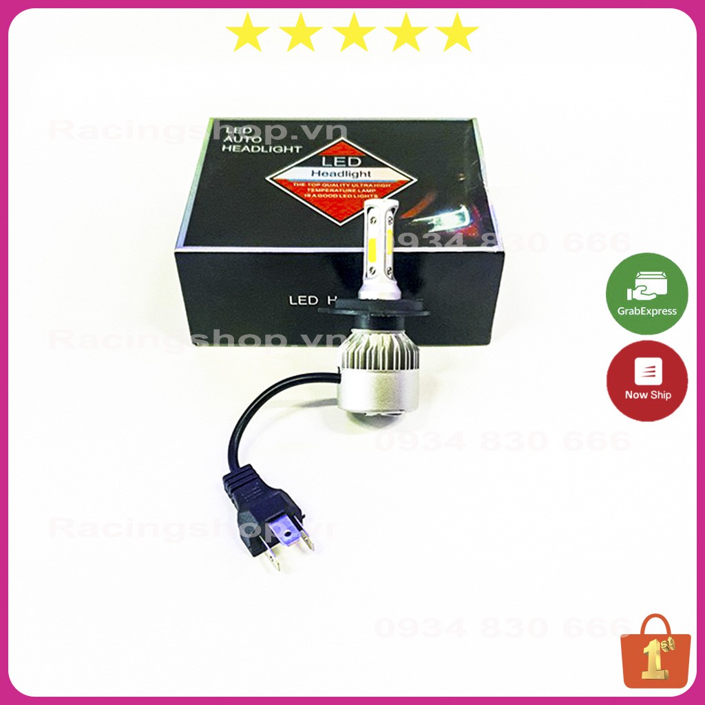 Đèn Led Xe Máy LEDVNRACING Đèn Pha Trợ Sáng X7 M01b bản cao cấp 2021 chân H4 - Hàng Chất Lượng Cao. Độ sáng tốt