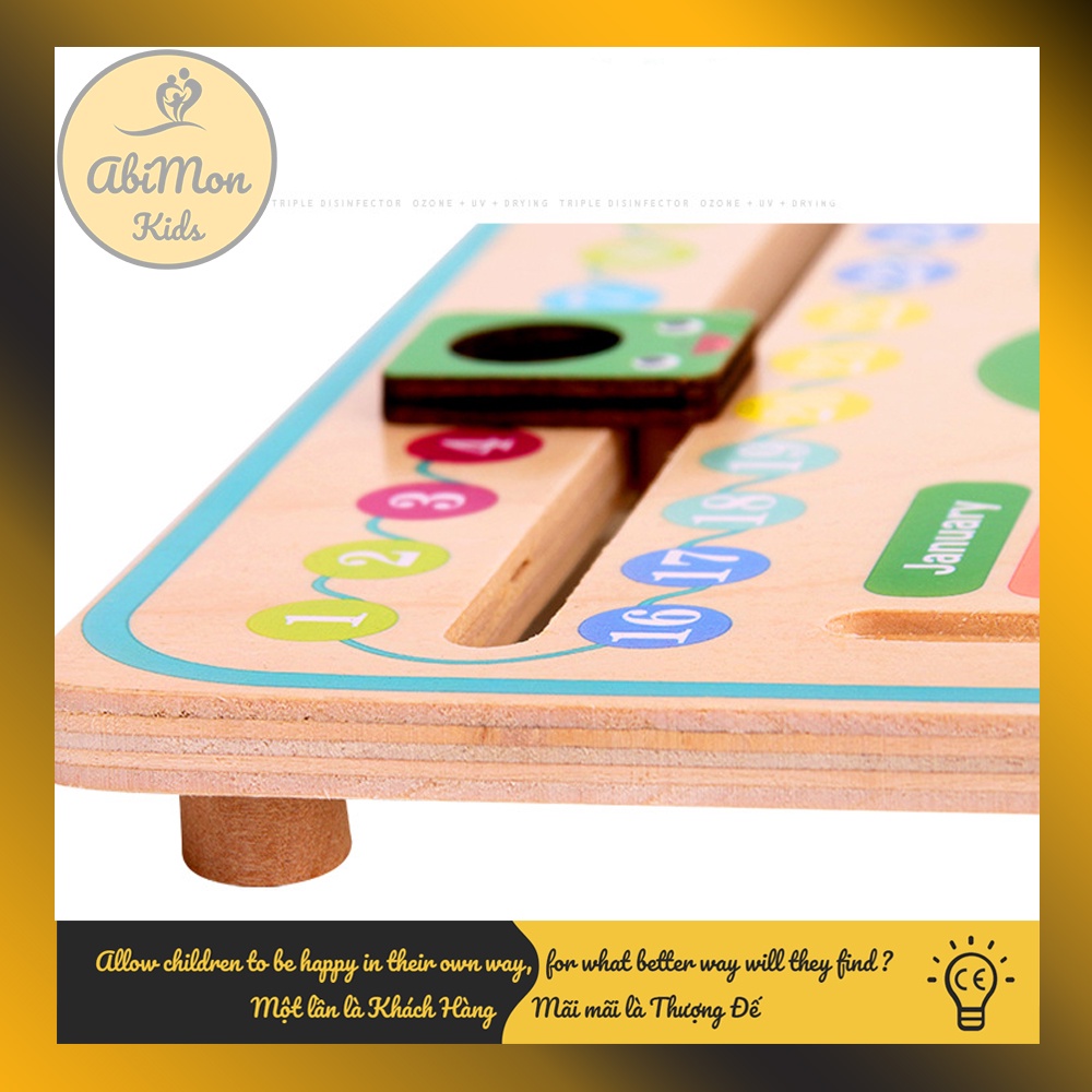 Đồng Hồ Ếch Đa Năng 7 in 1 Cho Bé ☘️ Montessori cao cấp ✨ (Đồ chơi Gỗ - Đồ chơi Giáo Dục - An toàn - Thông minh)