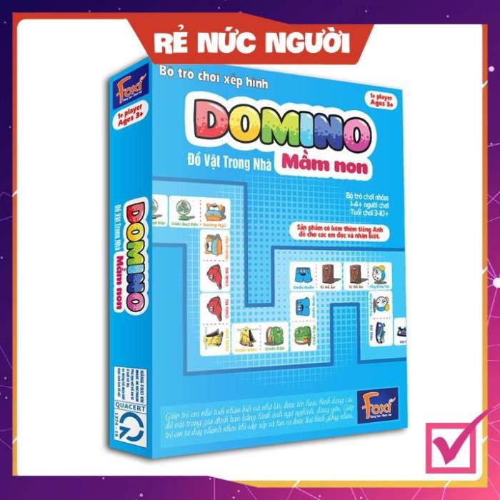 FlashCard-Thẻ Domino Mầm Non Foxi Song Ngữ Anh Việt-Phát huy sự nhanh nhẹn-Đọc và phát âm nhanh