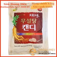 Sâm Hoàng Diệu Kẹo Sâm 6 năm tuổi Hàn Quốc các loại có đường/Không đường