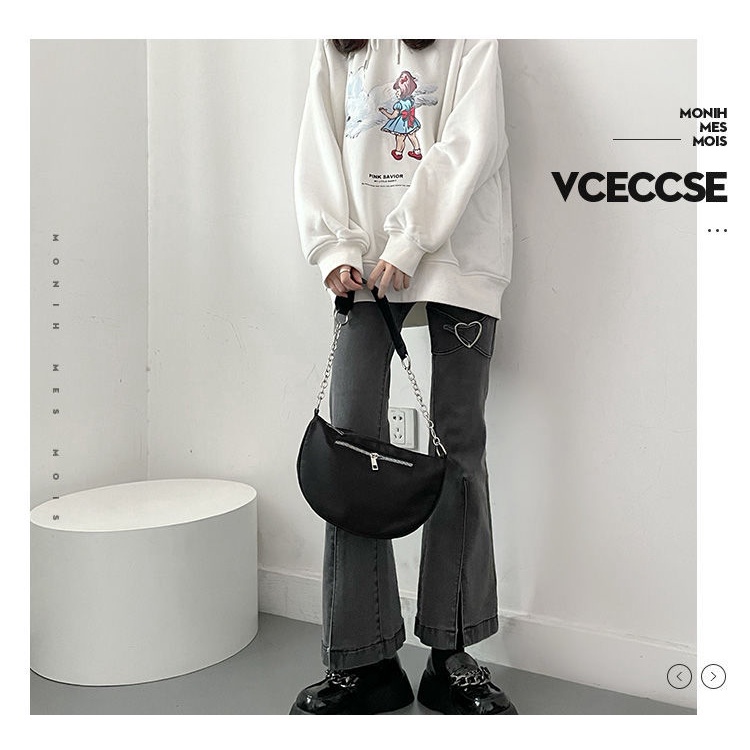 Quần jean dài lưng cao thời trang thu đông cho nữ