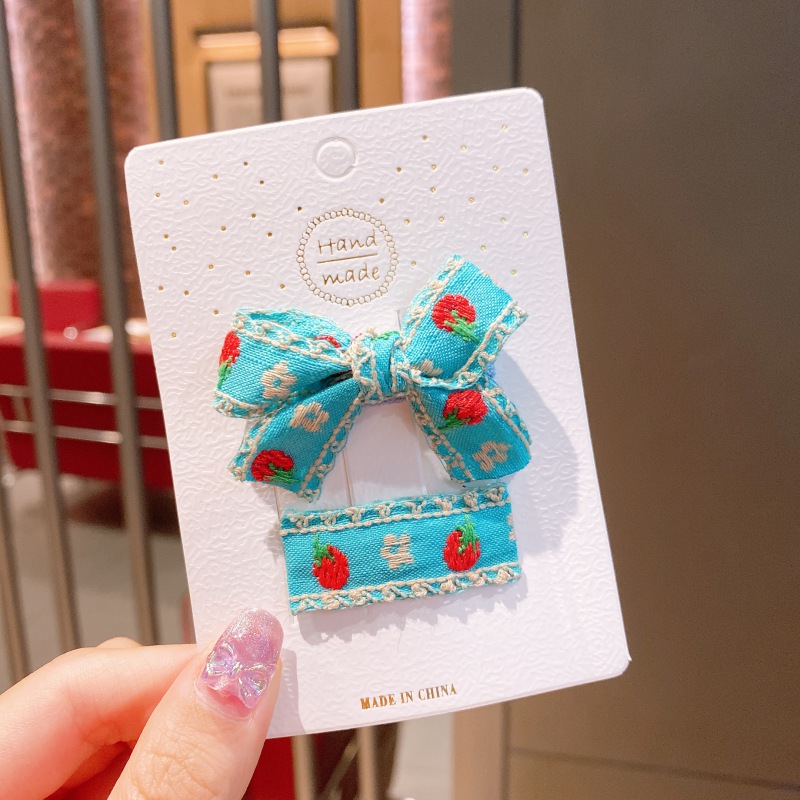 Set 2 Kẹp Tóc Đáng Yêu Nhiều Màu Sắc Tùy Chọn Cho Bé Gái
