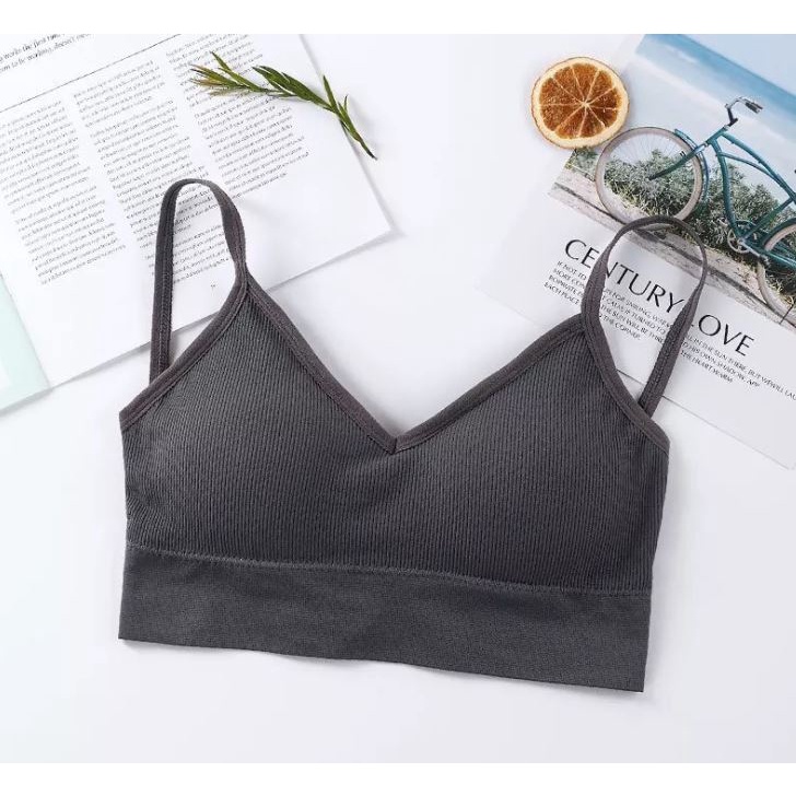 Áo Ngực cotton Không Gọng Dây Chéo Lưng Gợi Cảm Cỡ Lớn 45-65kg