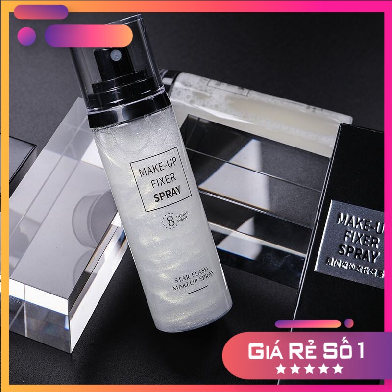 Xịt khóa nền FREESHIP Xịt khóa nền giữ chặt lớp trang điểm dưỡng ấm bắt sáng MAKEUP FIXER SPRAY