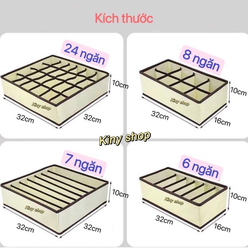 ***[Set 4 món]HỘP VẢI CHIA NGĂN ĐỰNG ĐỒ LÓT, TẤT VỚ, KHĂN CHOÀNG, QUẦN ÁO