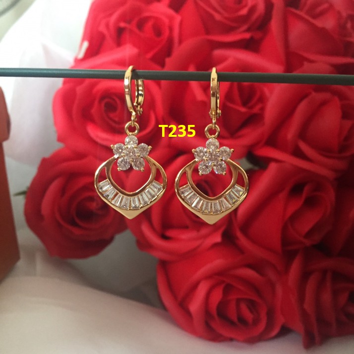 Bông tai Nữ Đính Đá Trái Tim T235 Namoo Jewelry