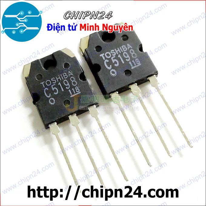 [1 CON] Transistor C5198 TO-3P NPN 10A 140V (2SC5198 5198)