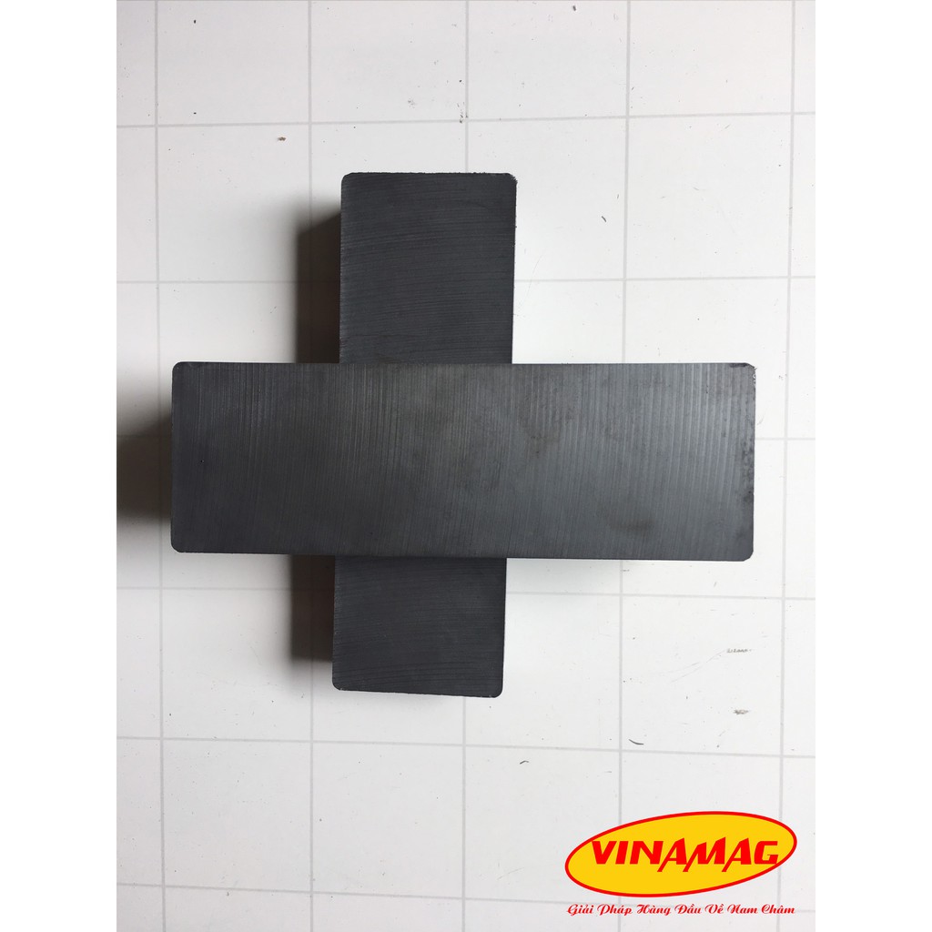 Nam châm Ferrite 150x50x25mm, nam châm đen