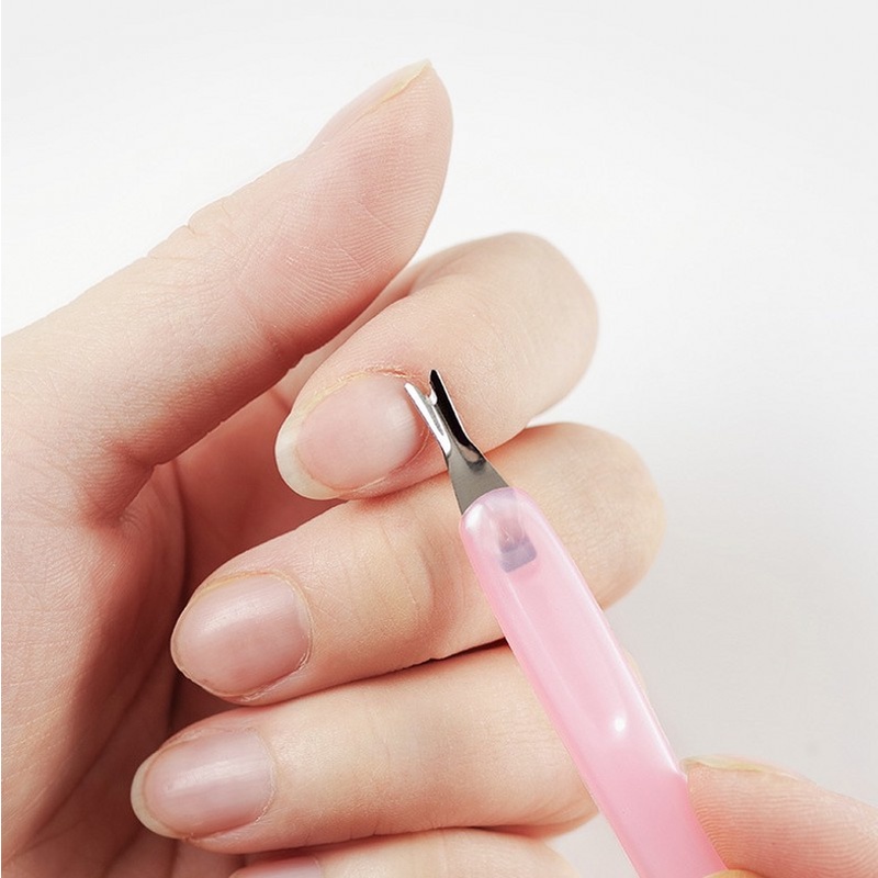 [Hàng mới về] Nĩa loại bỏ da chết cho móng tay làm từ thép không gỉ