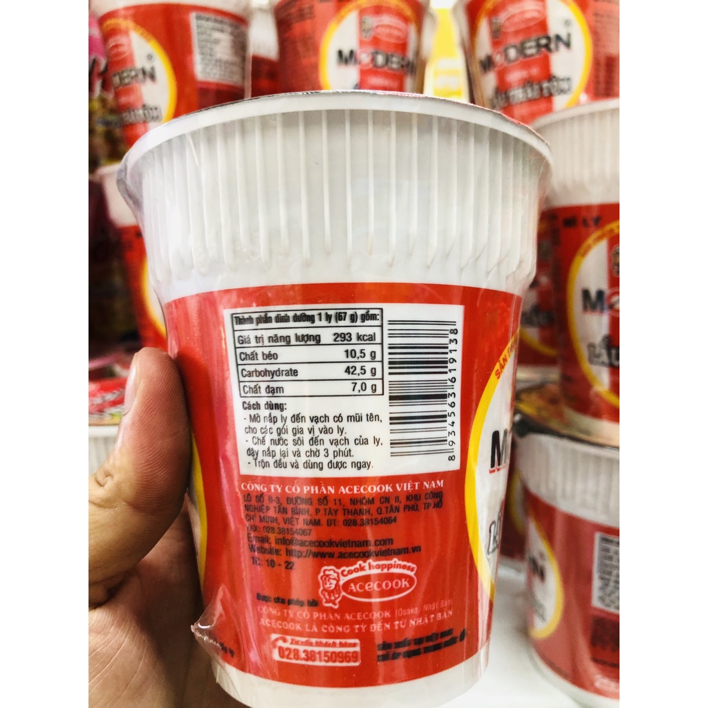 Mì Modern lẩu Thái tôm ly 65g