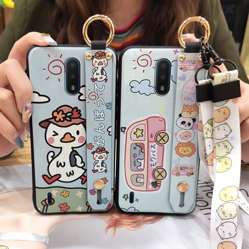 Durable Cartoon Phone Case For Nokia C2 Tava Anti-knock Fashion Design Soft Case For Woman Glitter Luxury Soft